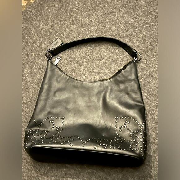 Coach Studded Celeste hobo bag black leather *EUC* - Picture 2 of 7